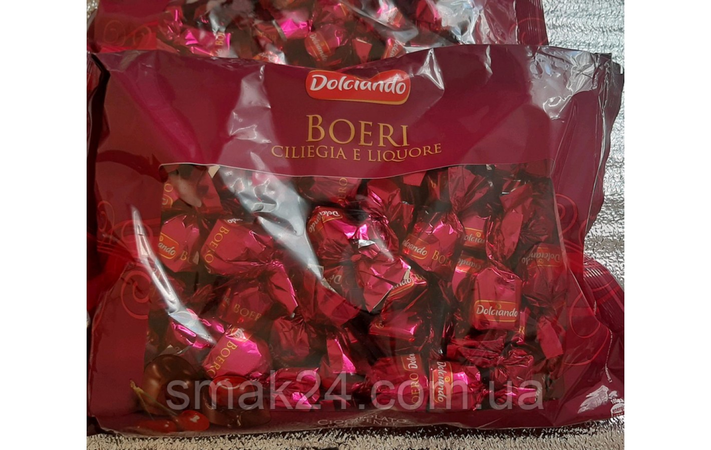 Шоколадные конфеты Вишня в ликере Dolciando Boeri Ciliegia e liquore 1кг Италия