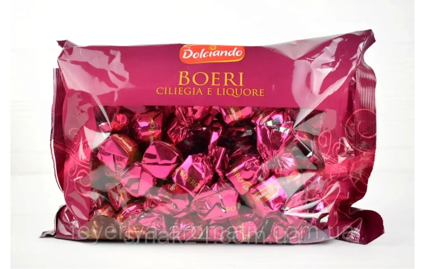 Шоколадные конфеты Вишня в ликере Dolciando Boeri Ciliegia e liquore 1кг Италия