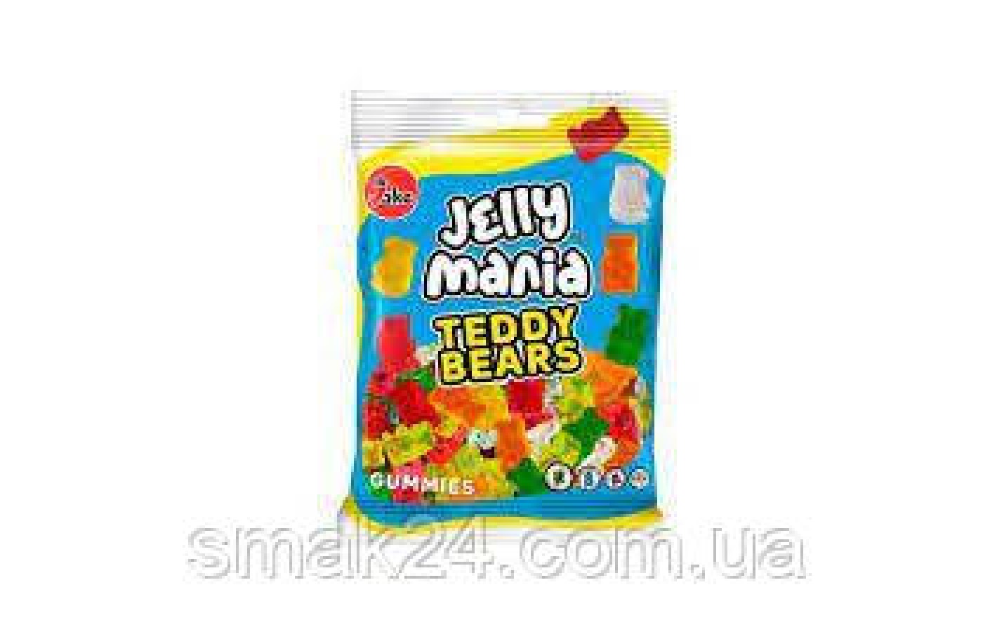 Желейні цукерки БЕЗ ГЛЮТЕНУ І ЛАКТОЗИ Jelly Mania Teddy Bears Jake 100г Іспанія