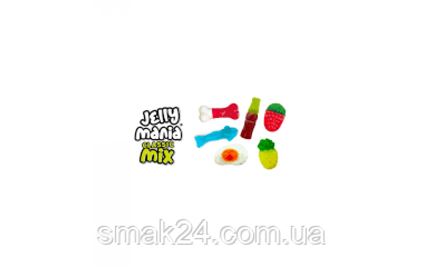 Желейні цукерки БЕЗ ГЛЮТЕНА І ЛАКТОЗИ Jelly Mania Classic Mix Gummies Jake 100 г Іспанія