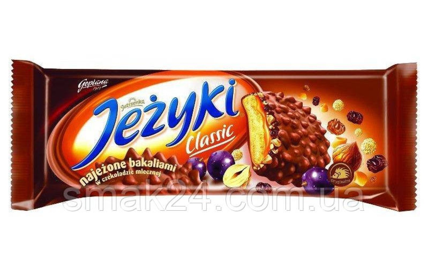 Печиво в шоколаді з фундуком та родзинками Jezyki Classic Goplana, 140 г Польща