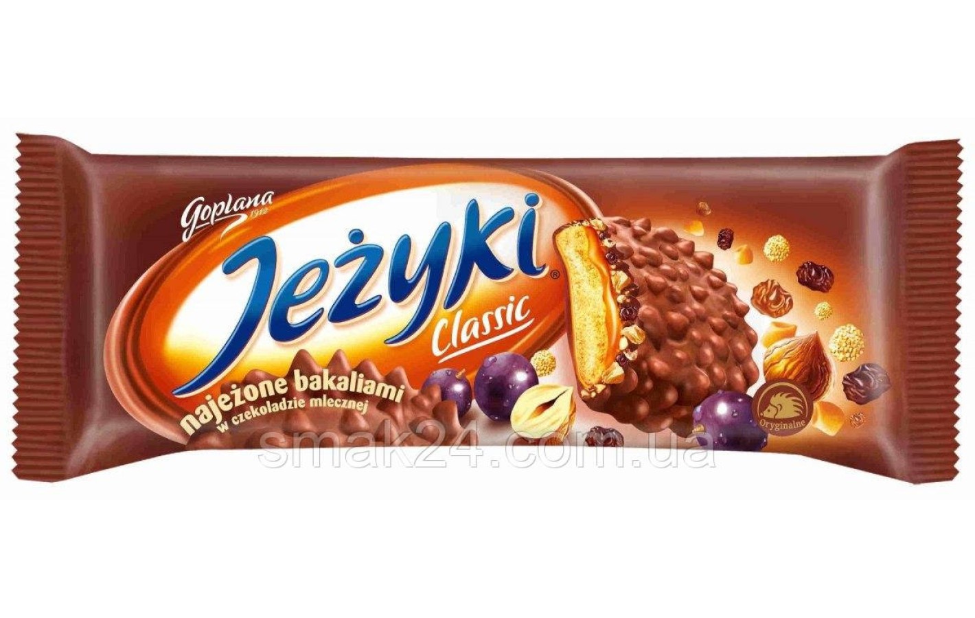 Печиво в шоколаді з фундуком та родзинками Jezyki Classic Goplana, 140 г Польща