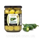 Оливки зеленые с перцем халапенью БЕЗ ГЛЮТЕНА Bernal Gourmet Jalapeno stuffed Olives 436г Испания