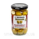 Оливки зеленые фаршированные миндалем БЕЗ ГЛЮТЕНА Bernal Manzanilla Olives 300г Испания