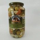 Оливки-коктейль Гаспача 7 овощей Bravo Aceitunas y encurtidos Gazpacha Coctel 7 frutos 1000г Испания