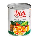Фруктовый коктейль в легком сиропе БЕЗ ГЛЮТЕНА DiDi Cocktail de Frutas 840г Испания