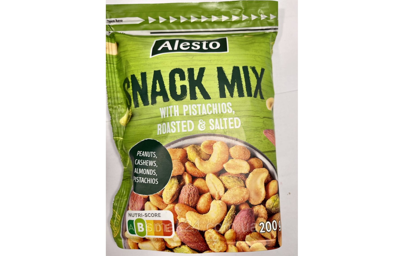 Ореховый микс с Фисташками и солью Alesto Snack Mix With Pistachios, roasted&salted 200г Польша