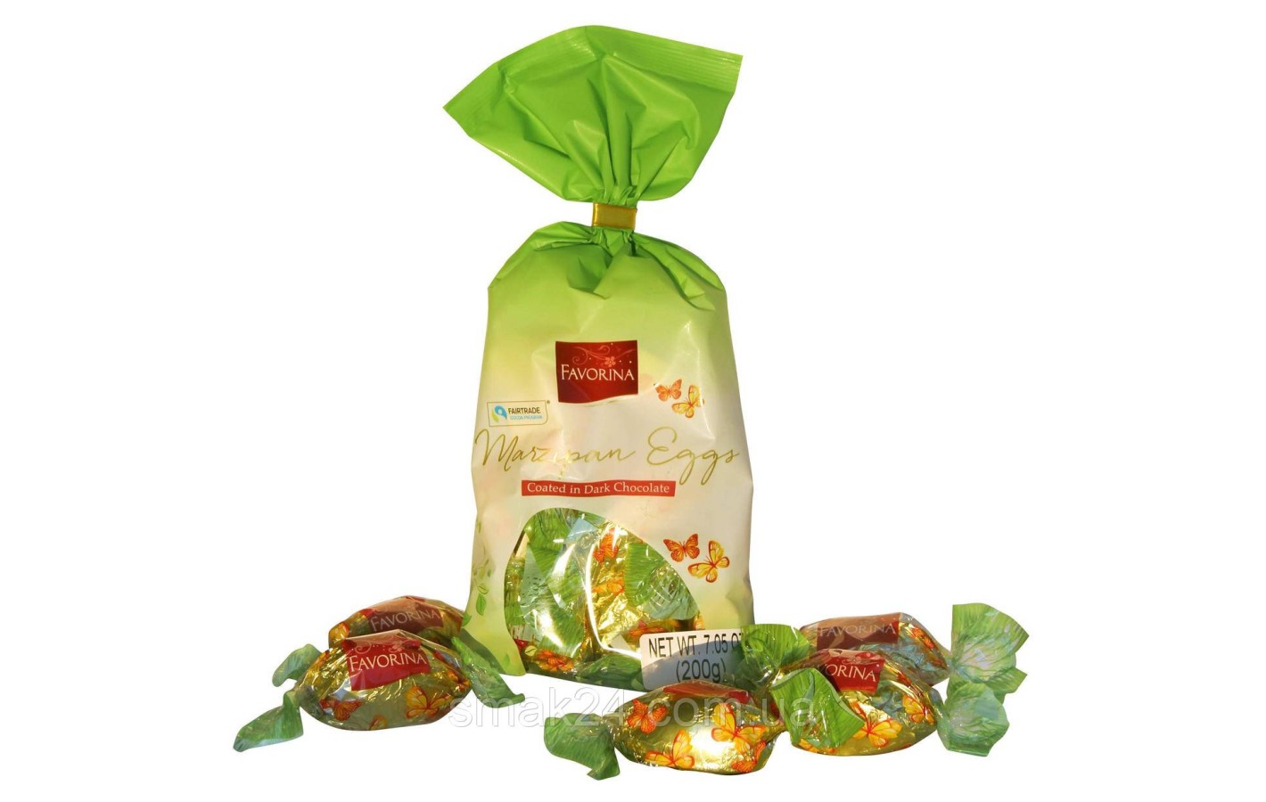 Яйця марципан у темному шоколаді Favorina Marzipan Eggs 200 г Німеччина