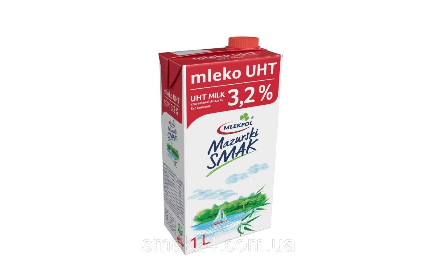 Молоко 3.2% жир.Mlekpol  Mleko   1л Польша