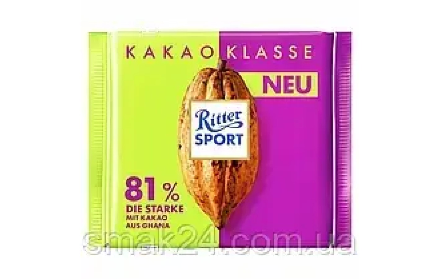 Шоколад черный 81% какао Ritter Sport Kakao Klasse Германия 100г
