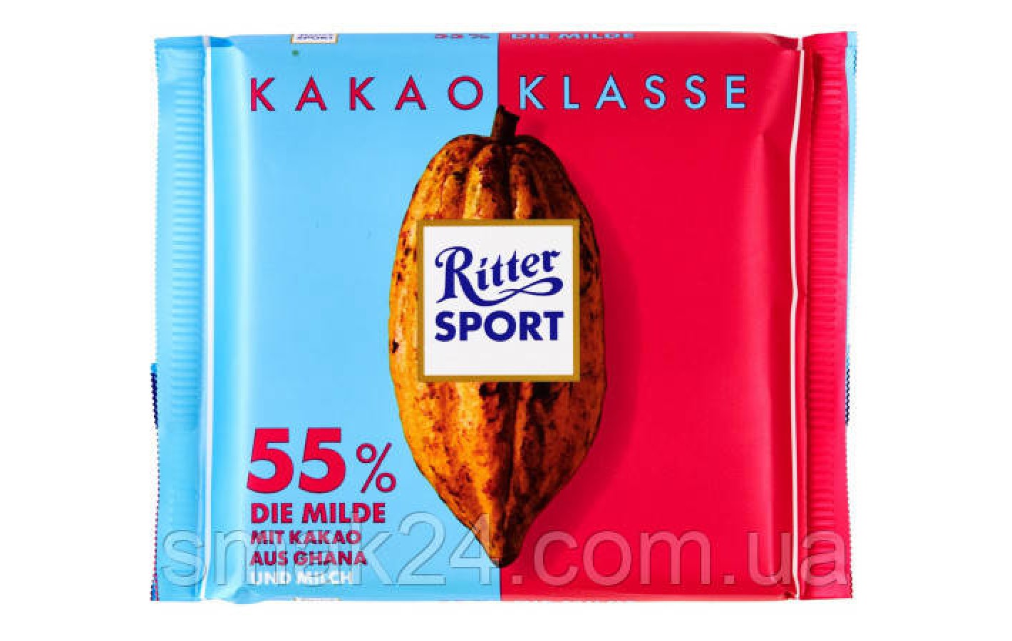 Шоколад черный 55% какао Ritter Sport Kakao Klasse Германия 100г