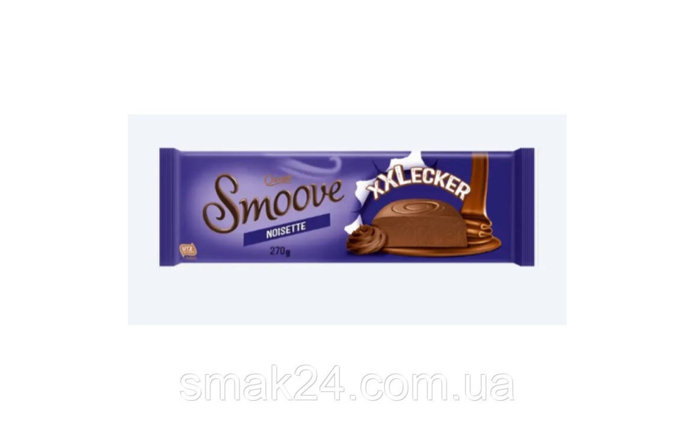 Молочный шоколад с орехово-сливочной шоколадной начинкой Choceur Smoove Noisette 270г Германия