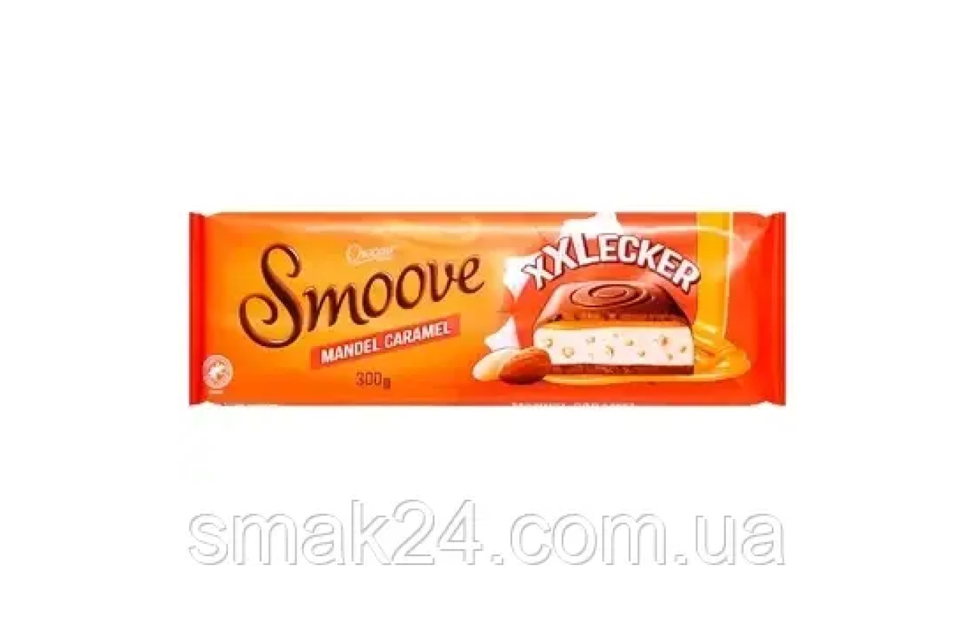 Молочный шоколад с кусочками миндаля и карамельной нугой Choceur Smoove Mandel Caramel 300г Германия