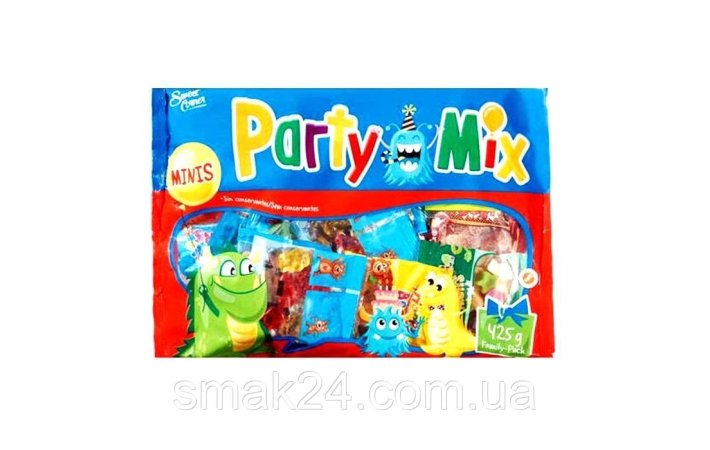 Желейные конфеты БЕЗ КРАСИТЕЛЕЙ Sweet Corner Party Mix  425г Польша