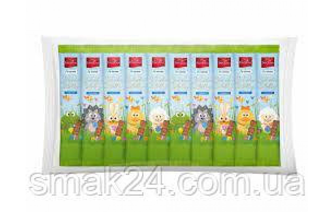 Шоколадный Зайчик на палочке Schoko Lolli Favorina Германия (10 х 15г) 150г
