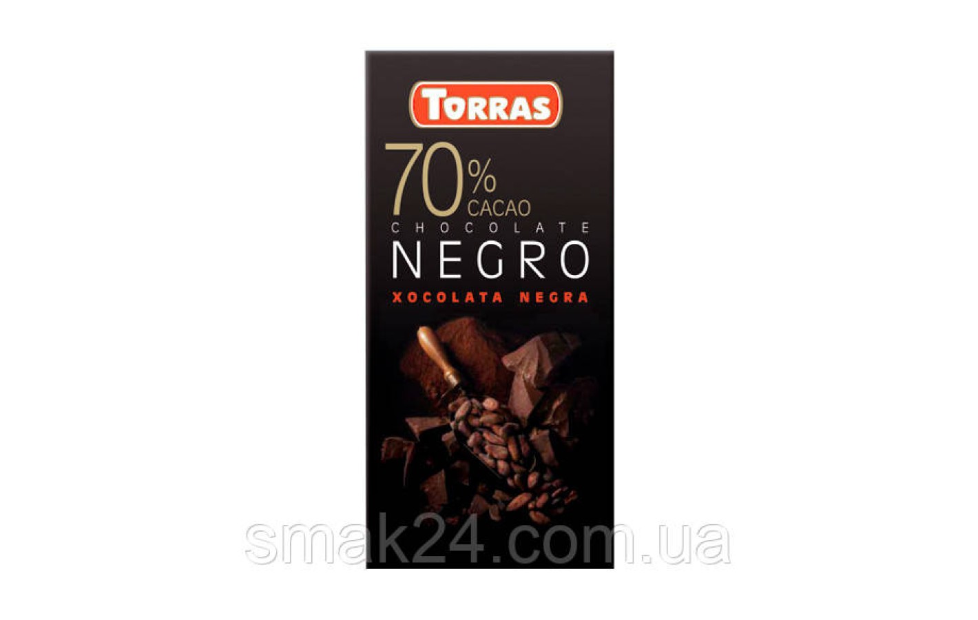Шоколад  черный 70% какао БЕЗ ГЛЮТЕНА Torras Negro Испания 80г