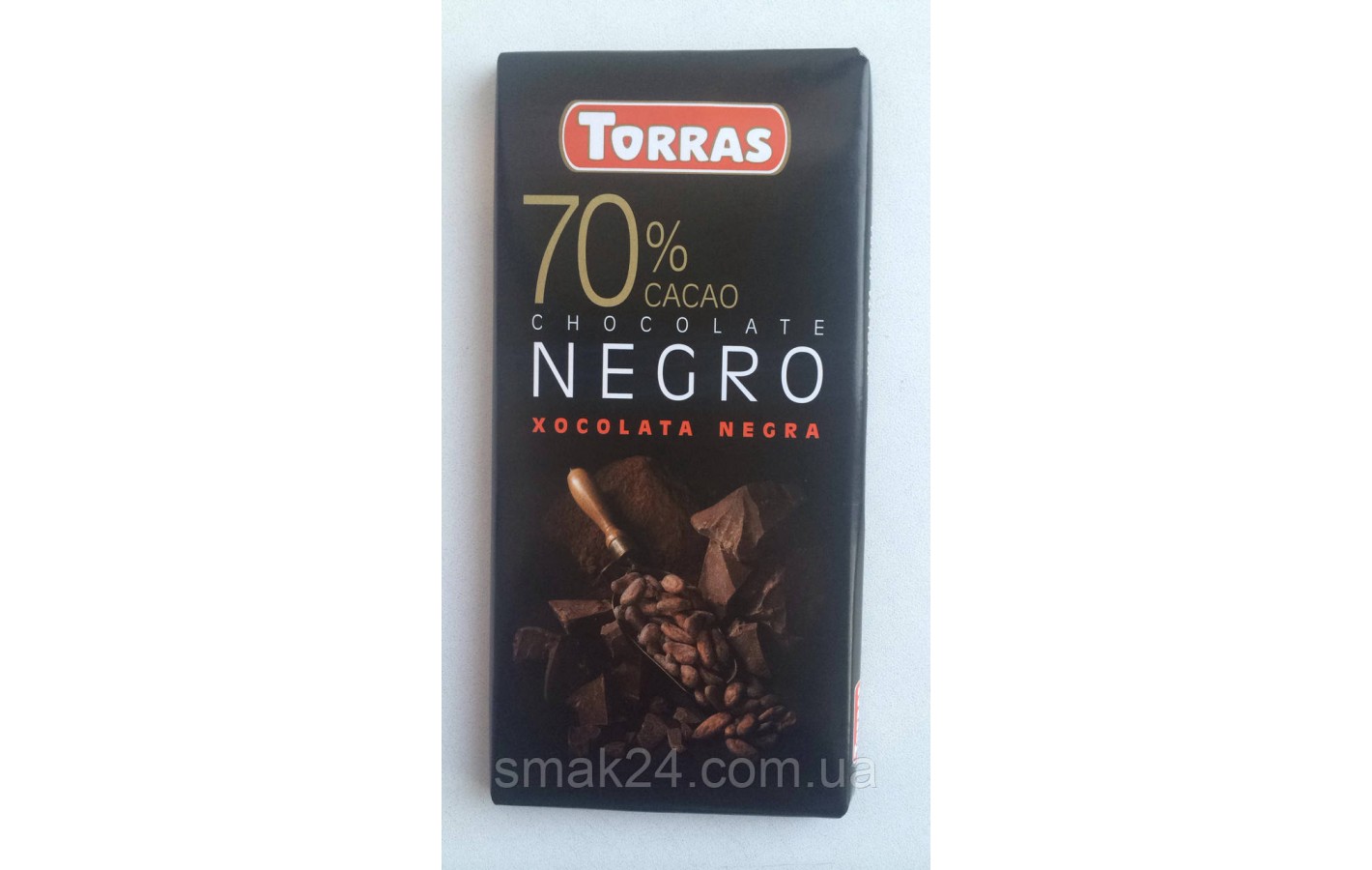 Шоколад  черный 70% какао БЕЗ ГЛЮТЕНА Torras Negro Испания 80г