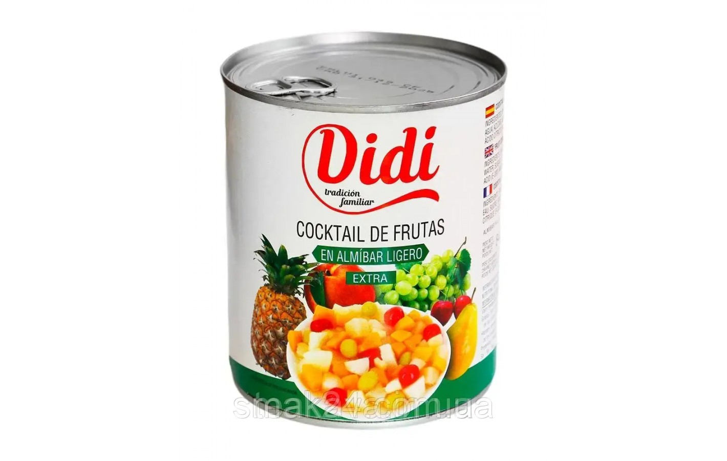 Фруктовий коктейль у легкому сиропі БЕЗ ГЛЮТЕНА DiDi Cocktail de Frutas 840 г Іспанія