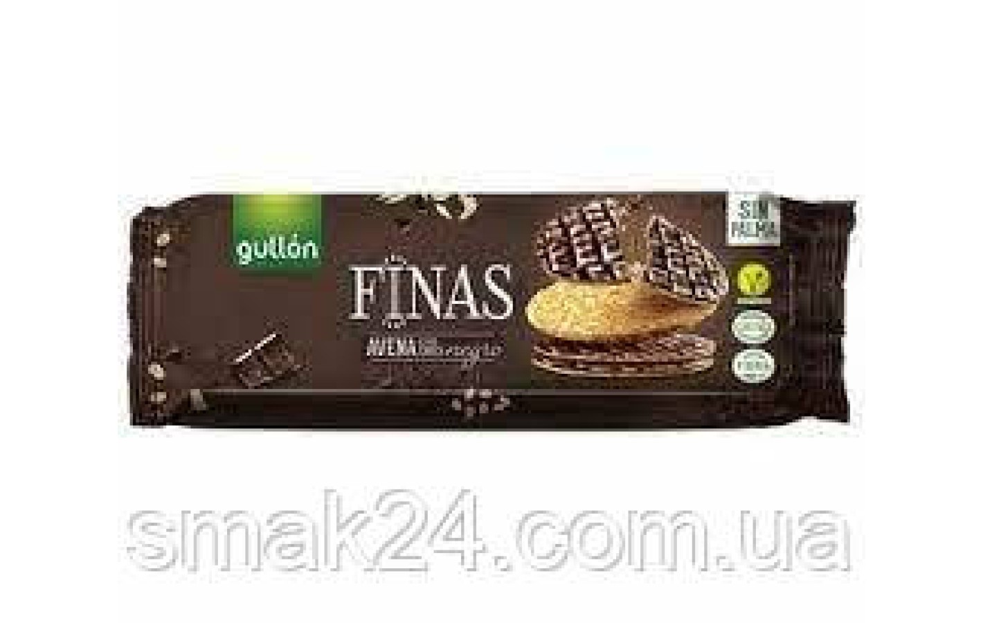 Печенье oвсяное с черным шоколадом Gullon Zero Finas 150г Испания