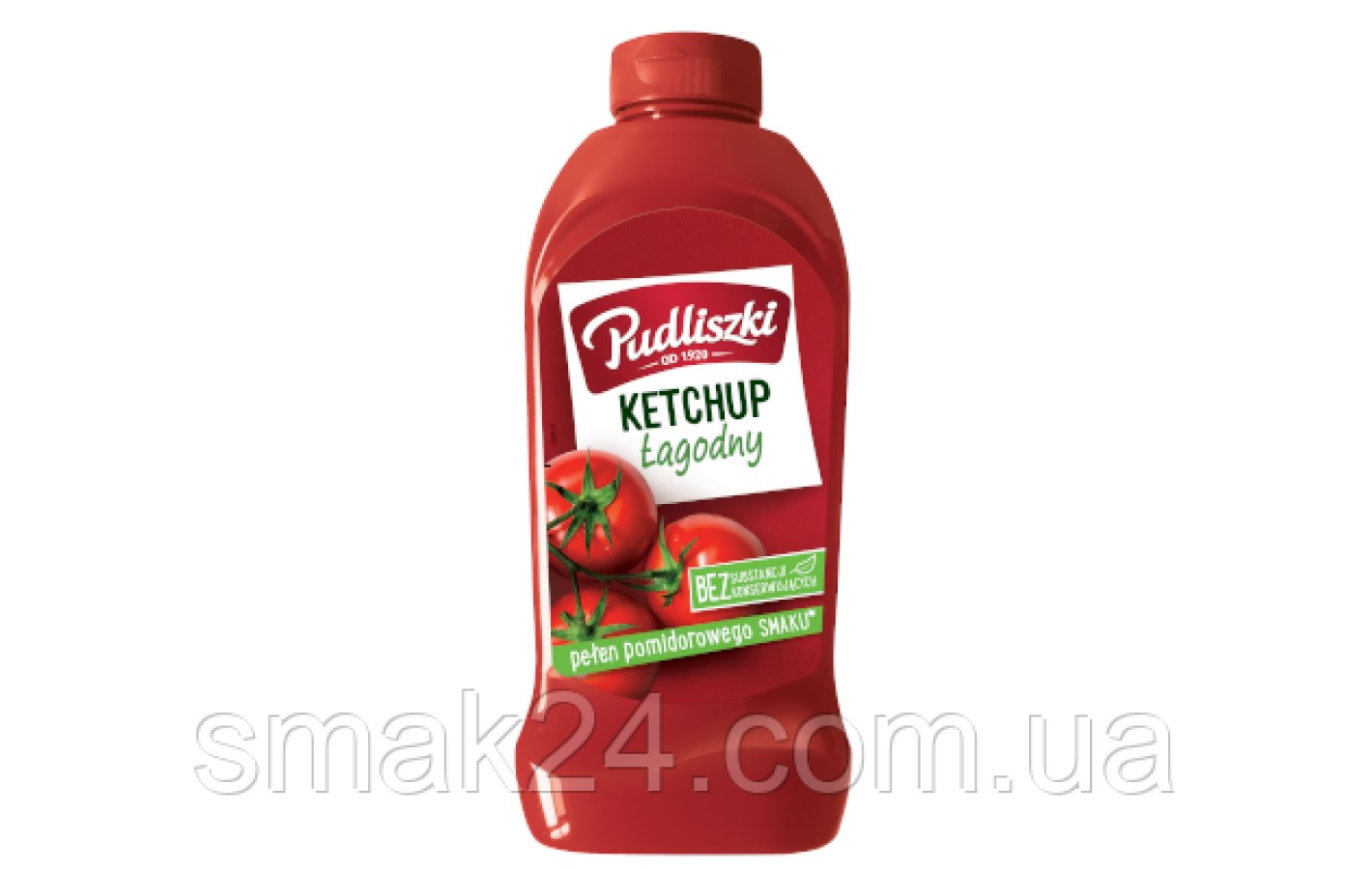 Кетчуп Нежный БЕЗ КОНСЕРВАНТОВ Ketchup Lagodny Pudliszki 480г Польша