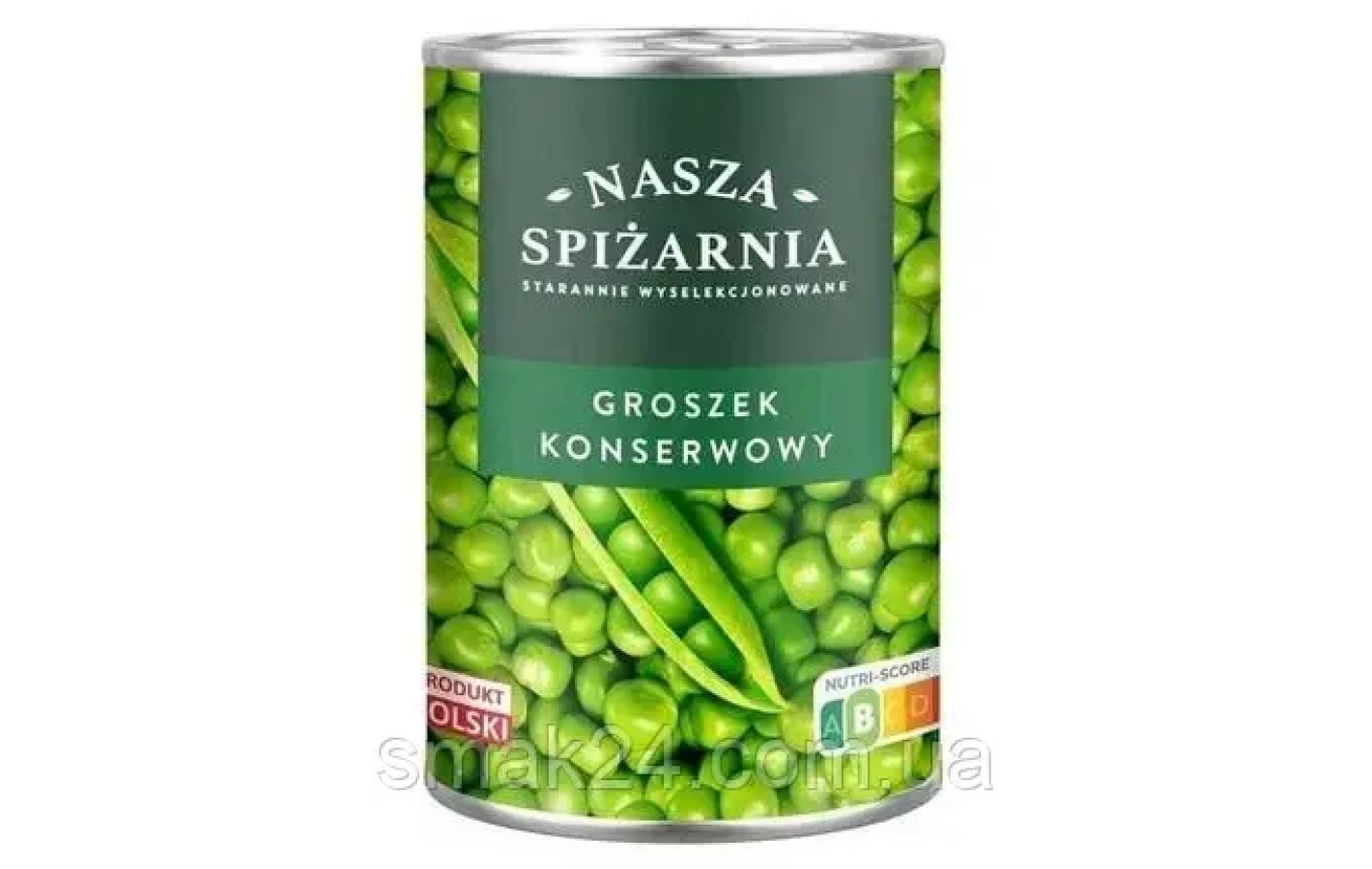 Зеленый горошек  консервированный Nasza Spizarnia Groszek Konserwowy 400г Польша