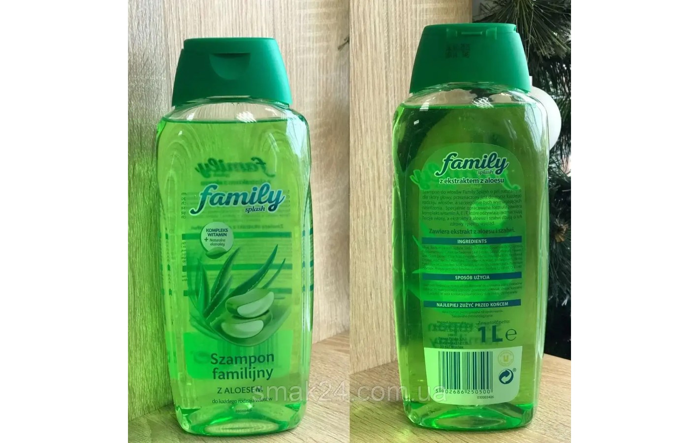 Шампунь сімейний із кропивою Family Splash 1 л Польща