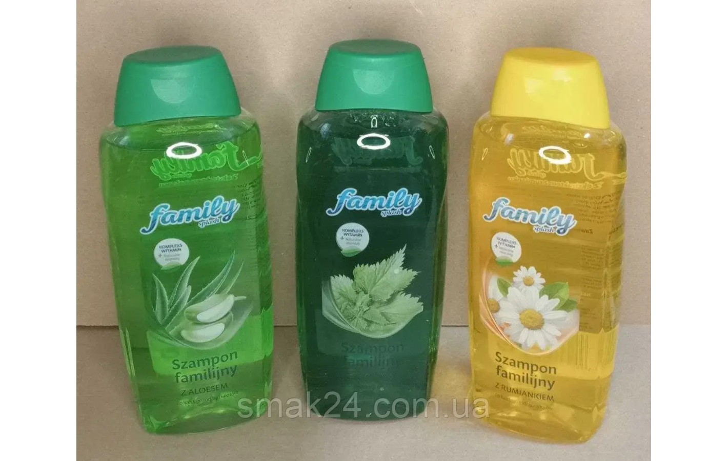 Шампунь семейный с крапивой Familijny Splash 1л Польша