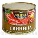 Тушенная свинина кусковая СПЕЦпроект (Сорт высший) 525г Украина