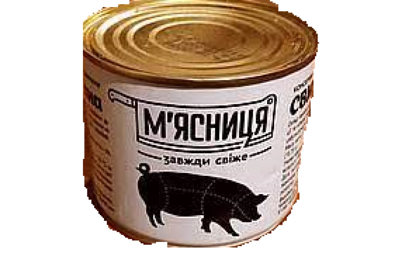 Тушенная свинина кусковая ТМ М'яcниця 525г Украина