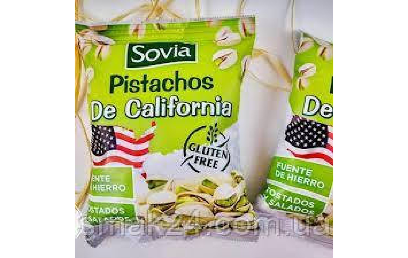 Фісташки із сіллю Преміум БЕЗ ГЛЮТЕНА Sovia Pistachos De California 250 г Іспанія