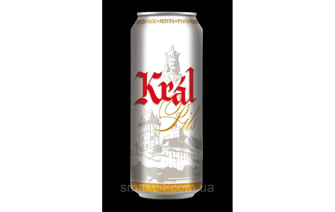 Пиво светлое фильтрованное Kral Pils 4.1% 0.5л Чехия