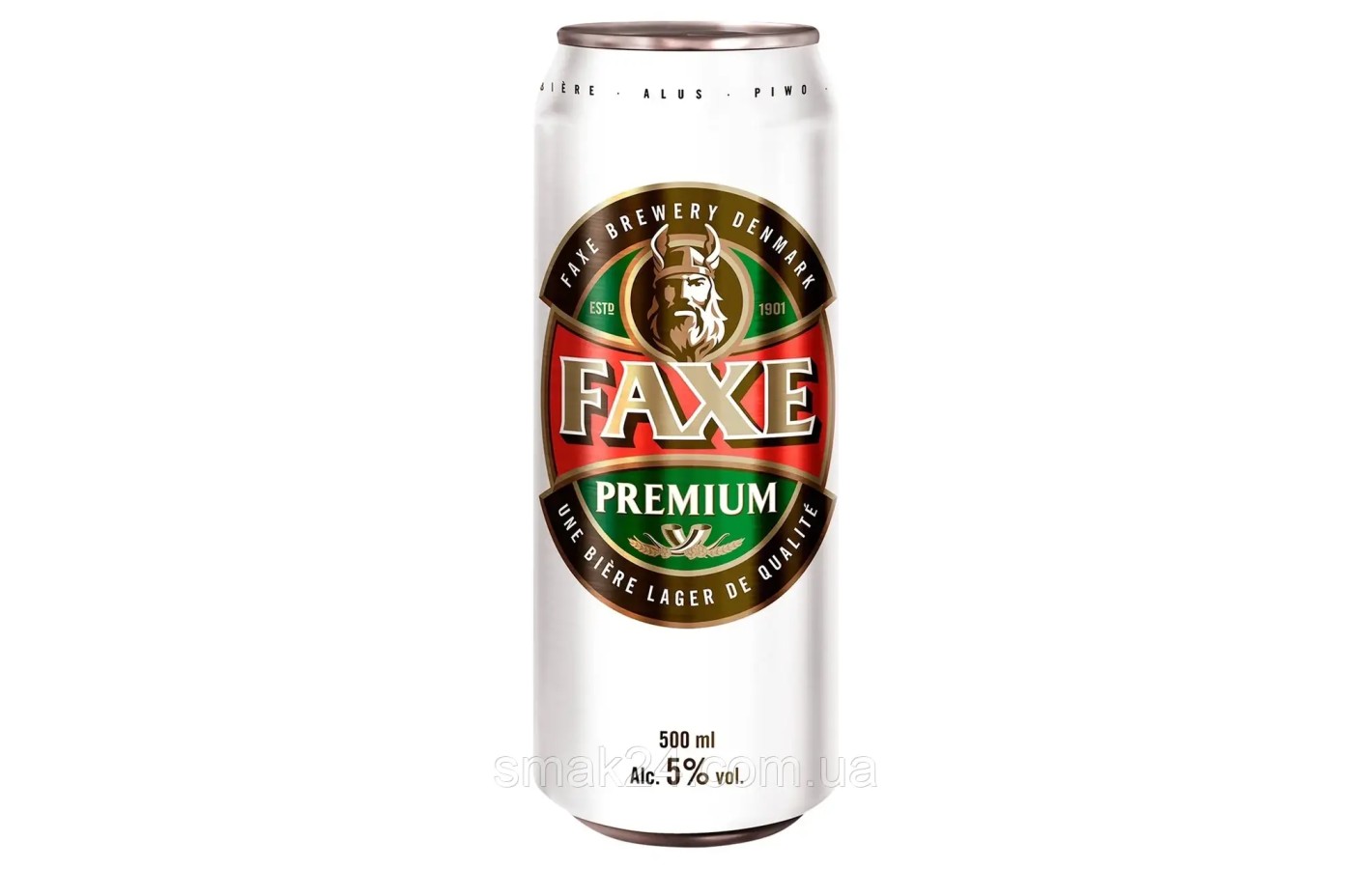 Пиво светлое фильтрованное Faxe Premium 5.0% 0.5л Литва