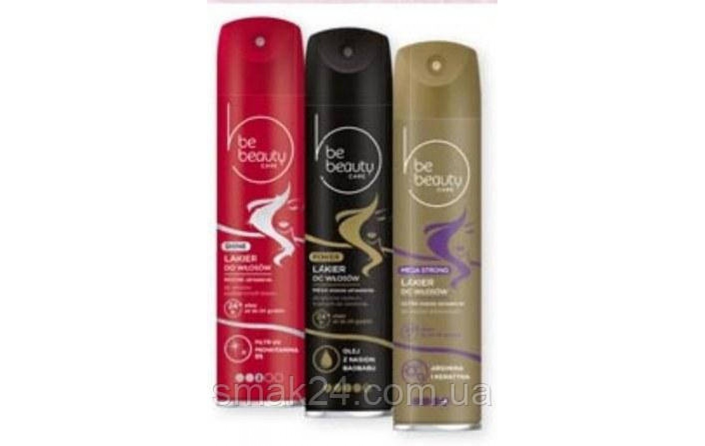 Лак для волос с провитамином В5 Be Beauty Shine 250мл Польша