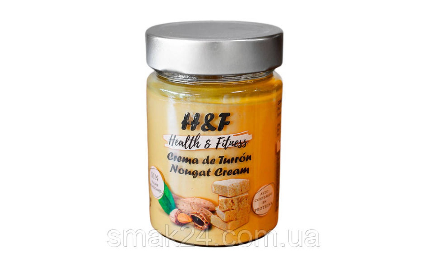 Мигдальний крем БЕЗ ГЛЮТЕНУ БЕЗ ПАЛЬМОВОГО МАСЛА H&F Nougat Cream 350 г Іспанія