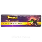 Шоколад молочний із мигдалем і родзинками БЕЗ ГЛЮТЕНА Torras Almonds&Raisins 300 г Іспанія