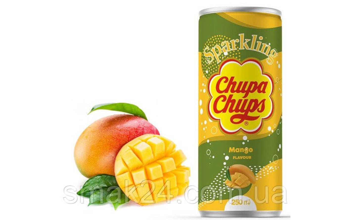 Напиток газированный со вкусом манго Chupa Chups Mango 250мл ж/б