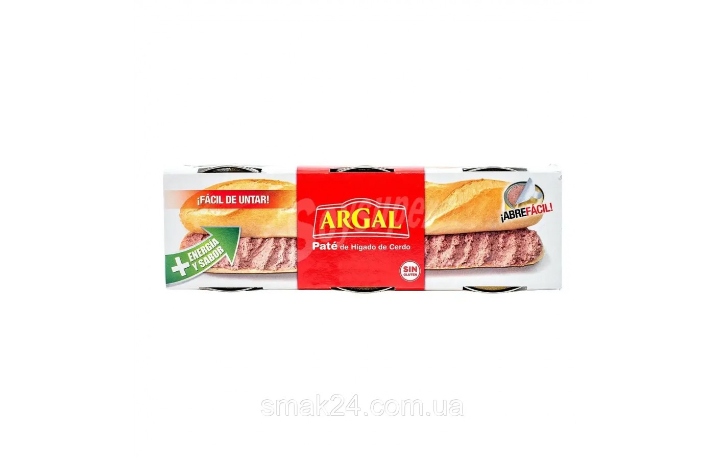 Паштет зі свинячої печінки БЕЗ ГЛЮТЕНА Argal De Hivado de Cerdo (3x83г) 250g Іспанія