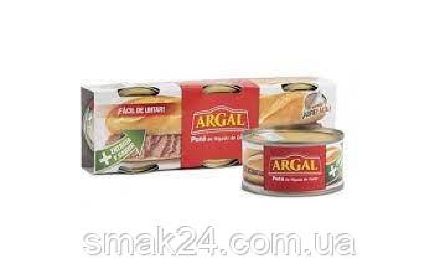 Паштет зі свинячої печінки БЕЗ ГЛЮТЕНА Argal De Hivado de Cerdo (3x83г) 250g Іспанія