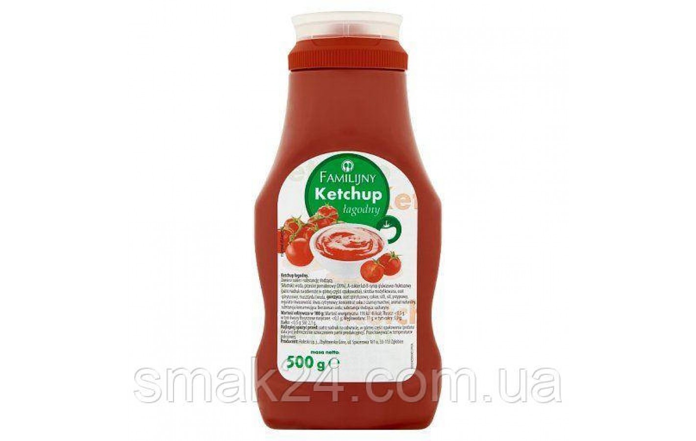 Кетчуп Ніжний БЕЗ КОНСЕРВАНТОВ Ketchup Lagodny Pudliszki 480г Польща