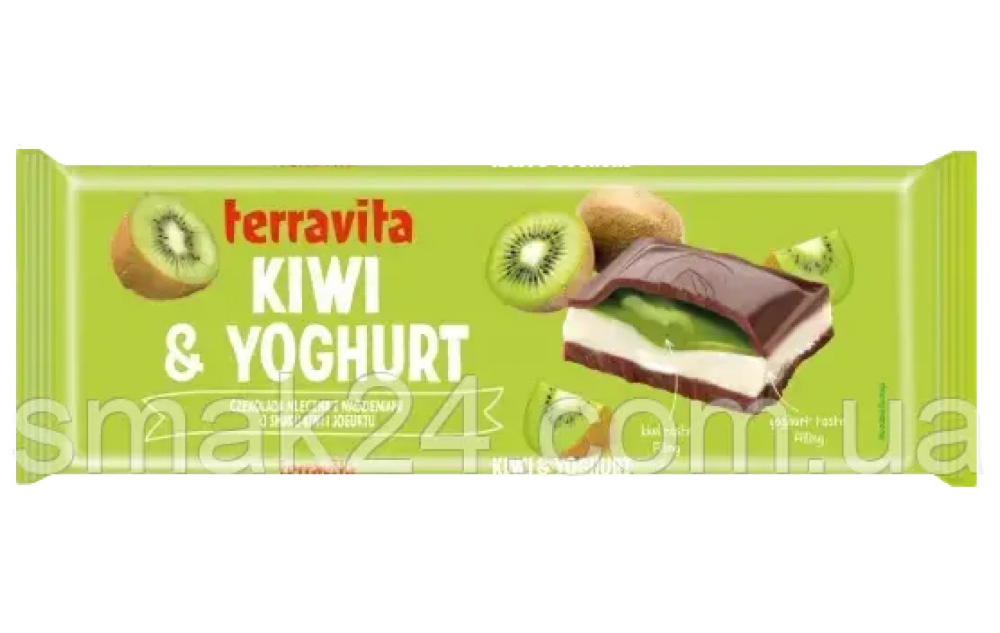 Шоколад молочний із бананом і карамеллю Terravita Banana & Toffee 235 г Польща