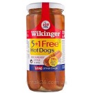 Сосиски копчені з м'яса птиці та свинини в розсолі Wikinger Hot Dogs 380г/240г Німеччина