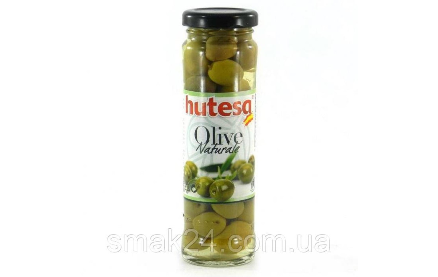 Оливки зелені з кісточкою Hutesa Olive Naturale 140/85г Іспанія
