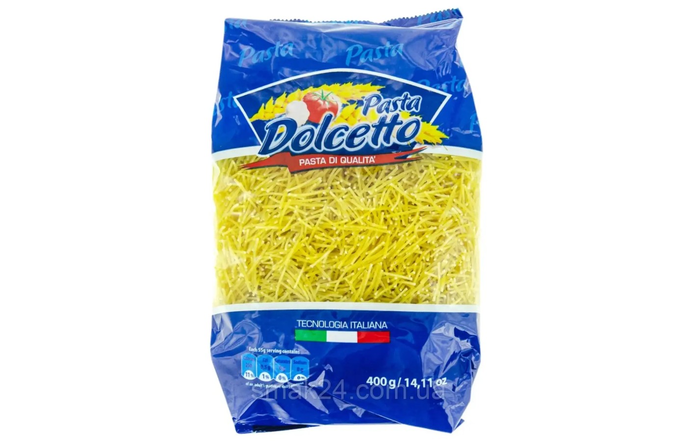 Макаронные изделия вермишель Pasta Dolcetto 400г Польша