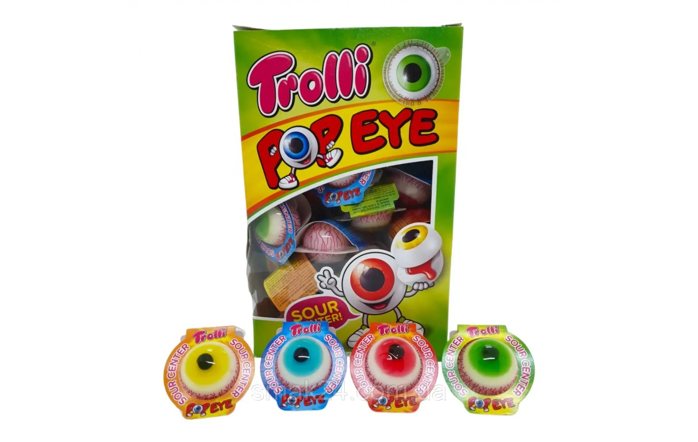 Желейные конфеты Глаза Trolli Pop Eye 18.8г  Германия