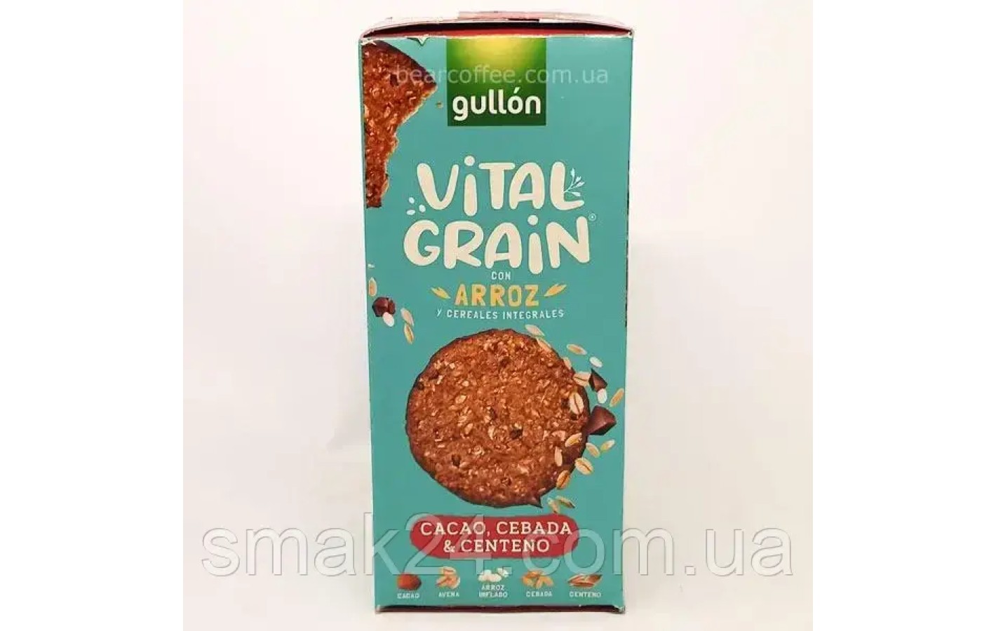 Злакове печиво з какао Gullon Vital Grain Cacao, Cebada&Centeno 250г Іспанія