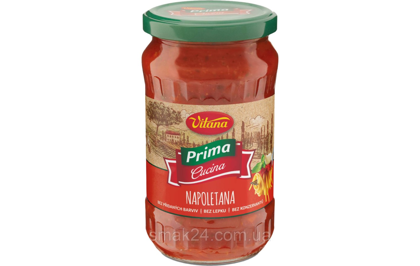 Соус томатный с чесноком Наполетанский к пасте Vitana Napoletana 350г Чехия