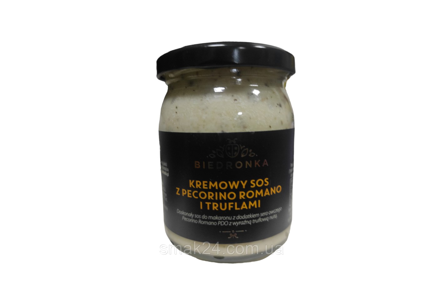 Соус сливочный с черными трюфелями Biedronka Kremowy Sos z Pecorino Romano i Truflami 180г Польша