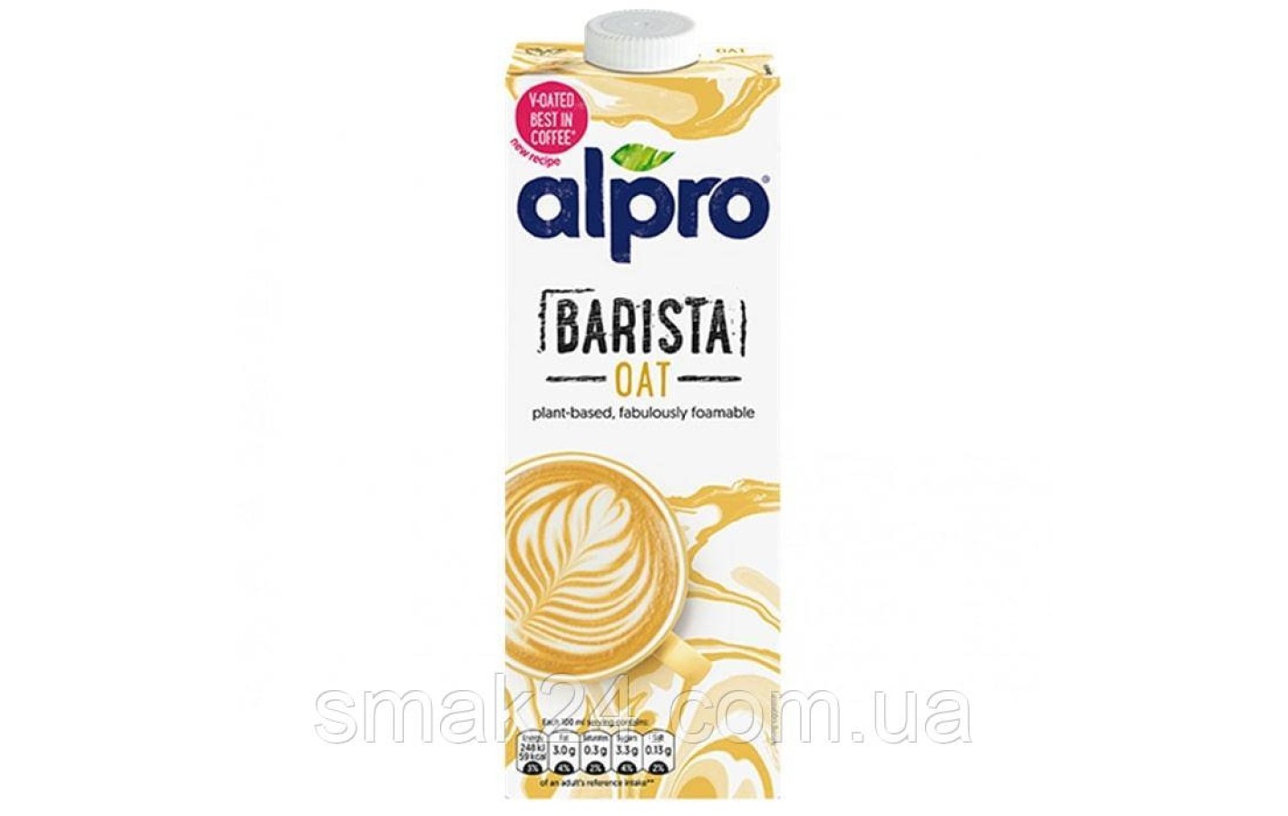 Молоко Вівсяне для Баріста БЕЗ ЛАКТОЗИ Alpro Barista OAT 1л Бельгія