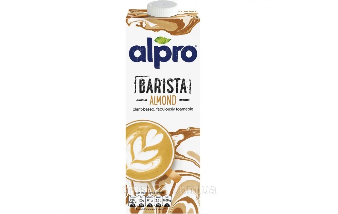 Молоко Миндальное для Бариста БЕЗ ЛАКТОЗЫ БЕЗ ГЛЮТЕНА Alpro Barista Almond 1л Бельгия