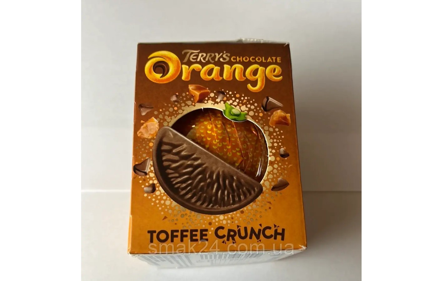 Шоколадний апельсин зі шматочками ірису Terrys Chocolate Orange Toffee Crunch 152г Франція
